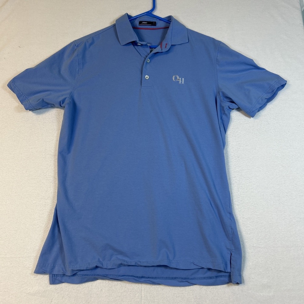Johnnie-O Short Sleeve Polo Shirt Blue Men's Medium Cleveland Superstars